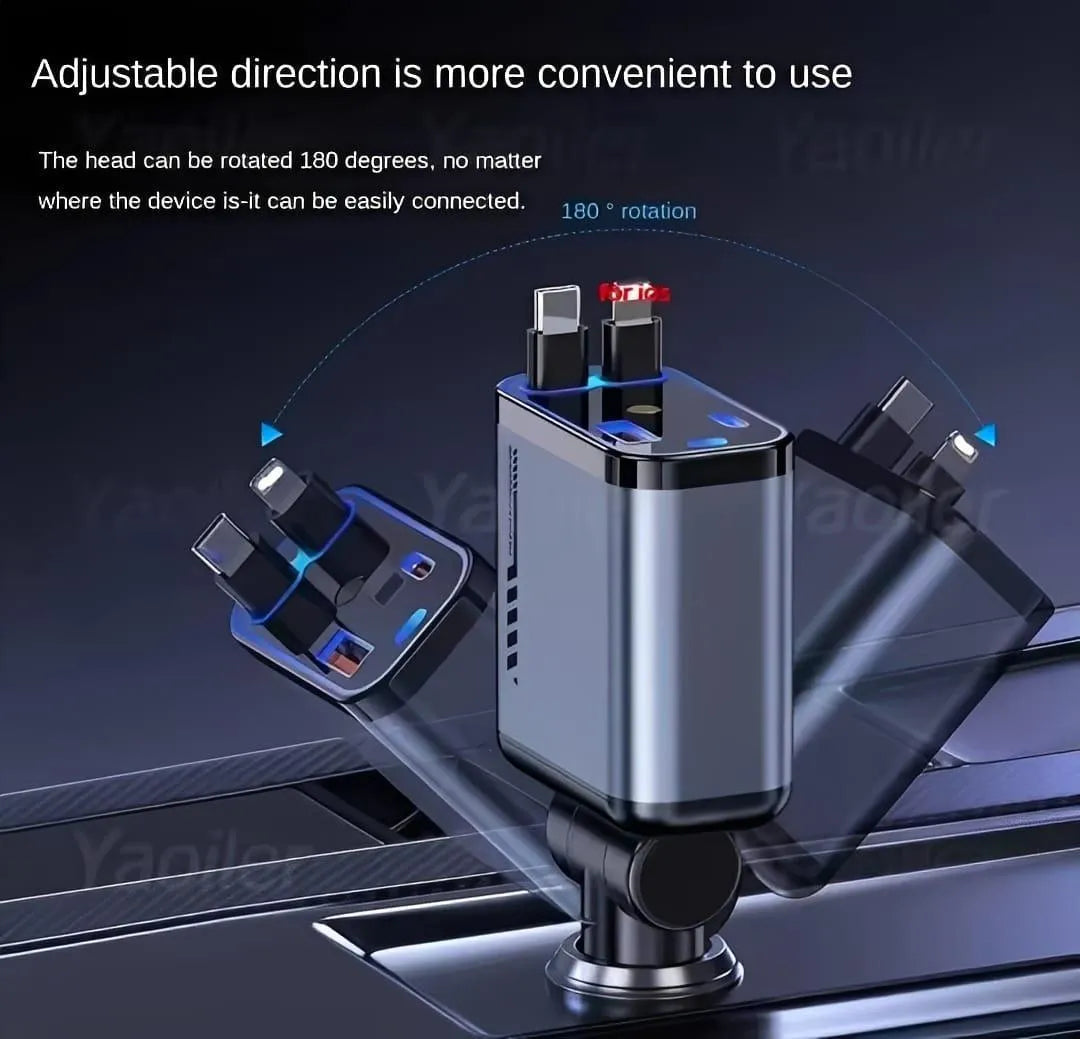 180-deg Adjustable Car Charger
