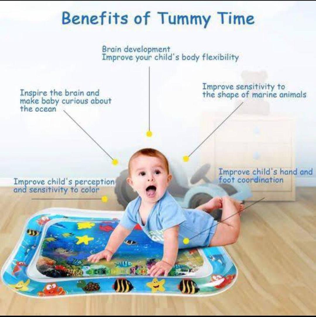 Inflatable Baby Water Play Mat Multicolor Waterproof 26.5
