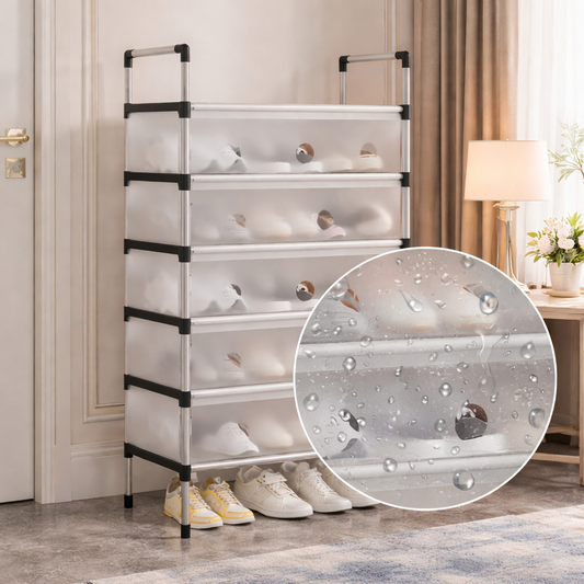 Shoe Rack with Handle And Dustproof Flap