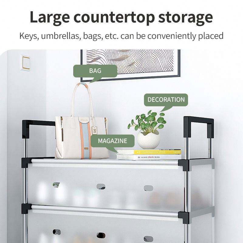 Shoe Rack with Handle And Dustproof Flap