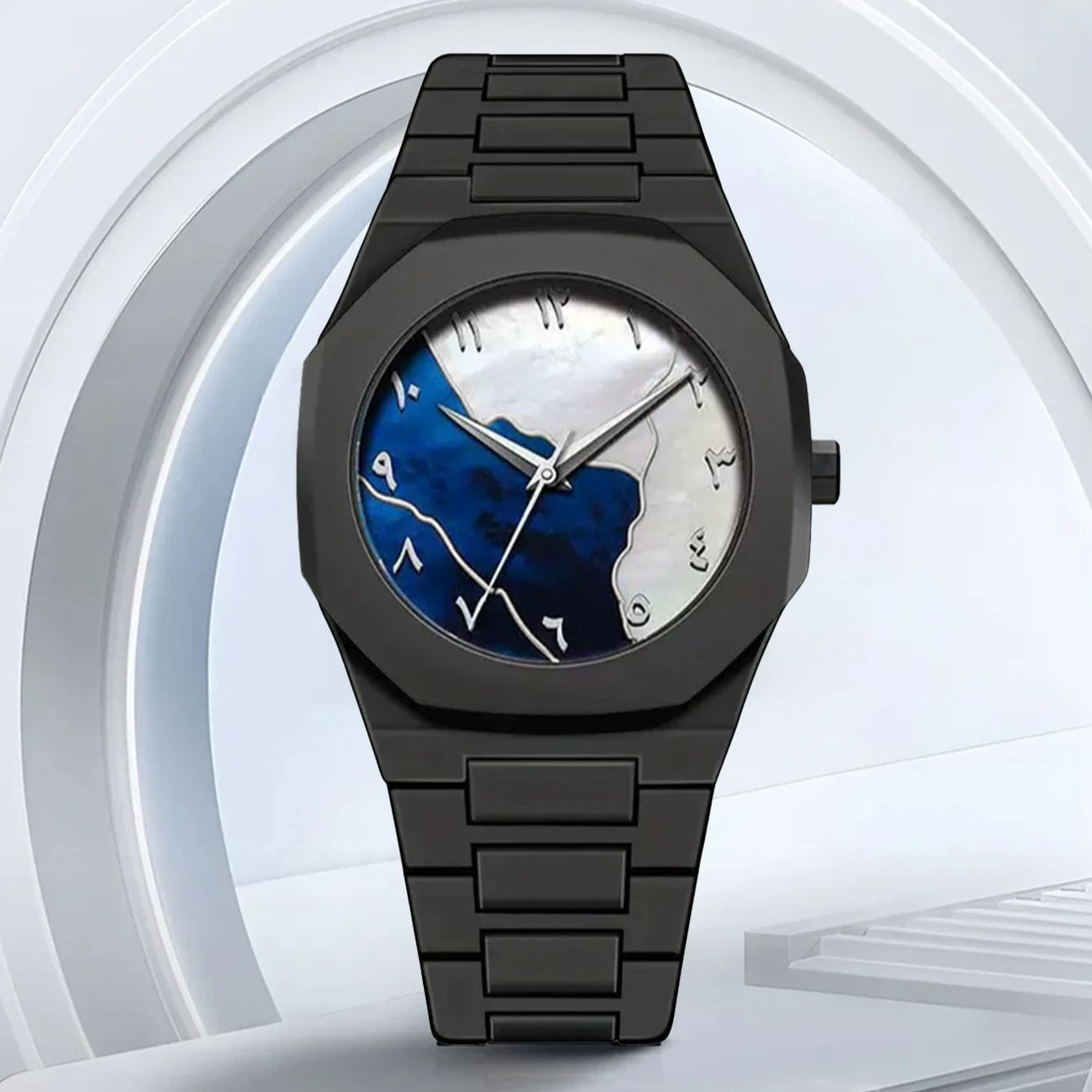 Most demanding 🔥 Black aura Marble Dial Watch