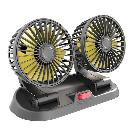 USB Rechargeable Dual Head Cooling Fan for