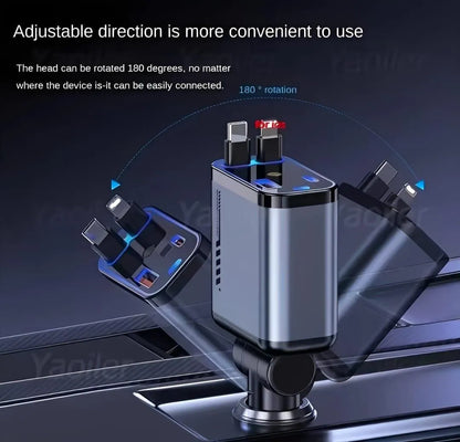 180-deg Adjustable Car Charger