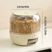 360° Rotating Rice Dispenser for Kitchen Organization