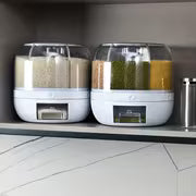 360° Rotating Rice Dispenser for Kitchen Organization
