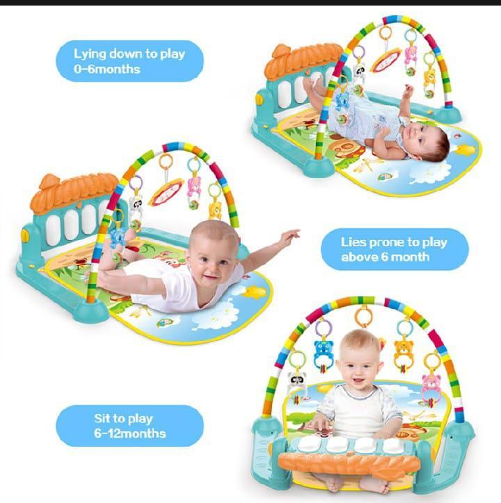 Double Sided Multicolor Play Mat for Kids