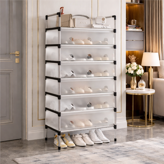 Shoe Rack with Handle And Dustproof Flap