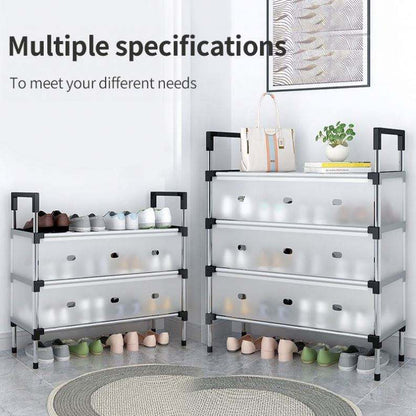 Shoe Rack with Handle And Dustproof Flap