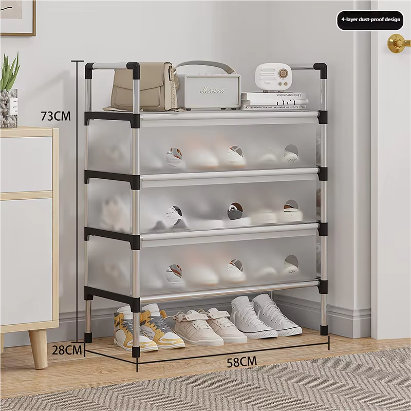 Shoe Rack with Handle And Dustproof Flap