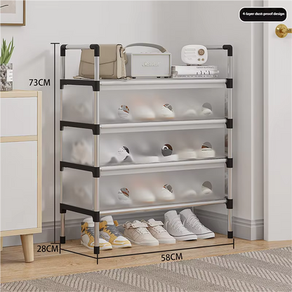 Shoe Rack with Handle And Dustproof Flap