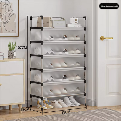 Shoe Rack with Handle And Dustproof Flap