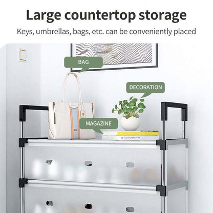 Shoe Rack with Handle And Dustproof Flap