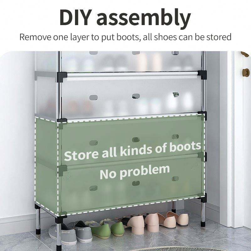 Shoe Rack with Handle And Dustproof Flap