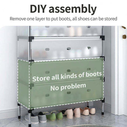 Shoe Rack with Handle And Dustproof Flap