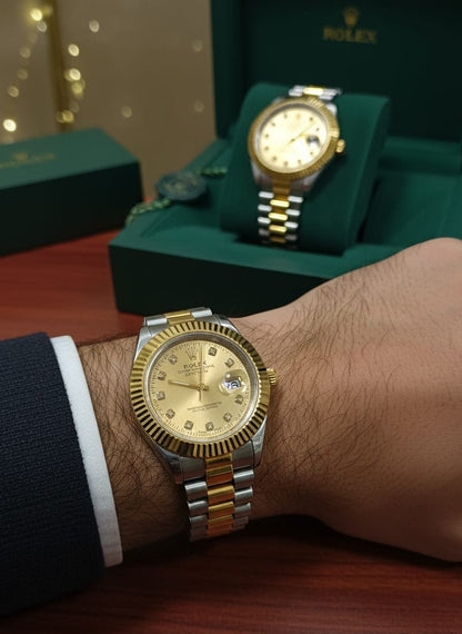 Rolex Oyster Two Tone Watch