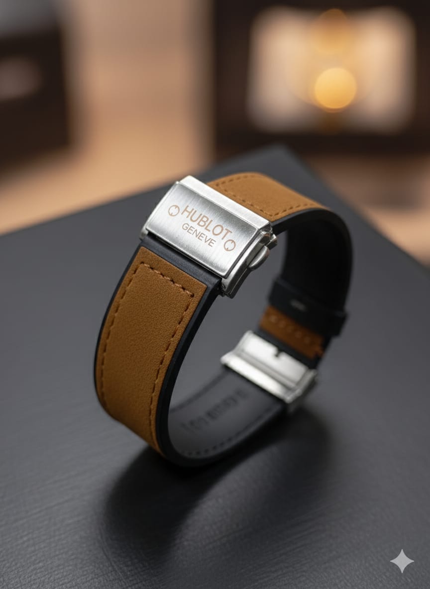 Hublot Leather Strap Watch