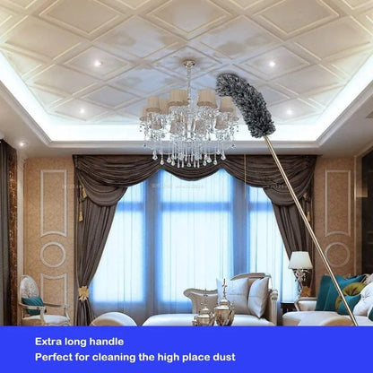 Flexible Microfiber Duster with 30-100 Inches For Cleaning Fan And Roof