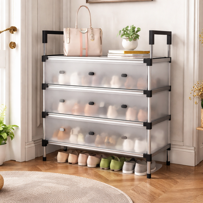Shoe Rack with Handle And Dustproof Flap